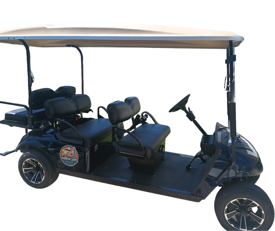 Cart 1 6-seater blue golf cart